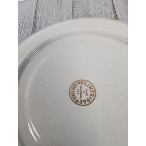 Flintridge Sylvan China Saucers for Cream Soup Bowls Set of 2 California Yellow - Picture 6 of 6